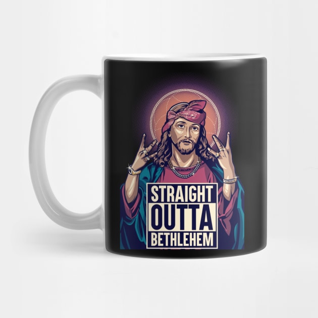 Jesus outta Bethlehem by Dark Planet Tees